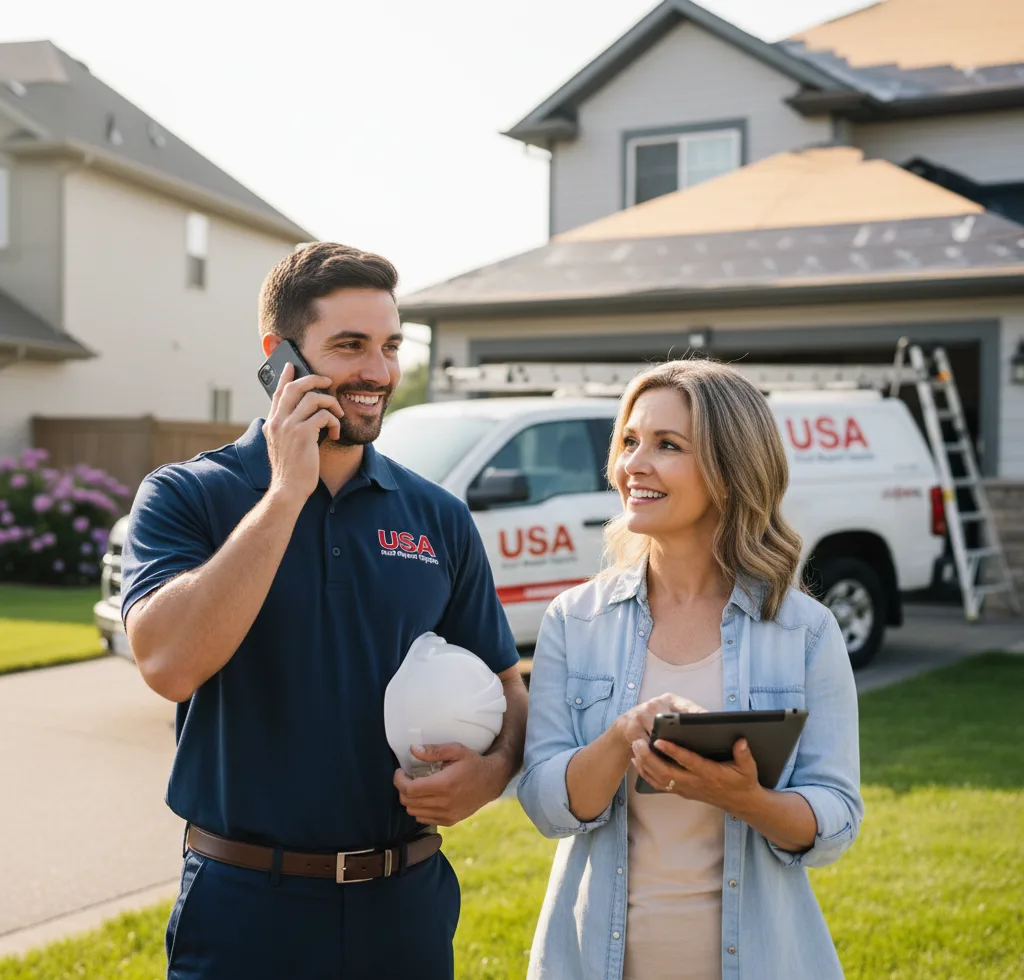 USA Roof Repair Experts customer support in Roxbury